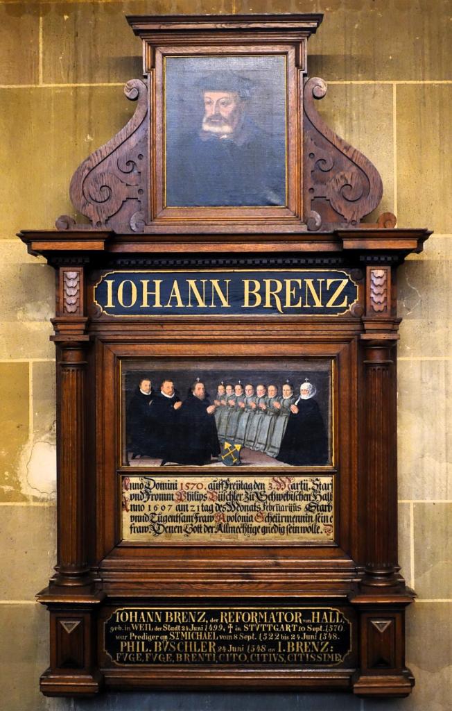 Schwäbisch Hall: Michaelskirche Epitaph für Johannes Brenz (2024)