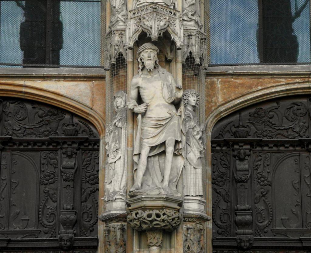 Ulm: Münster Westportal Kopie des Schmerzensmanns von Hans Multscher (2016)