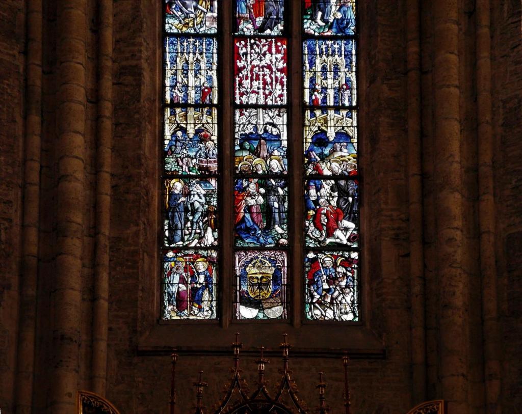 Ulm: Münster Ratsfenster im Chor (2016)