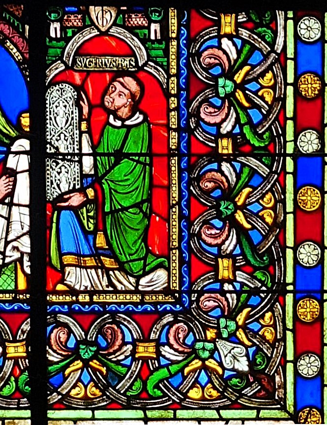 St-Denis: Abteikirche Chorfenster [Darstellung von Abt Suger] (2025)