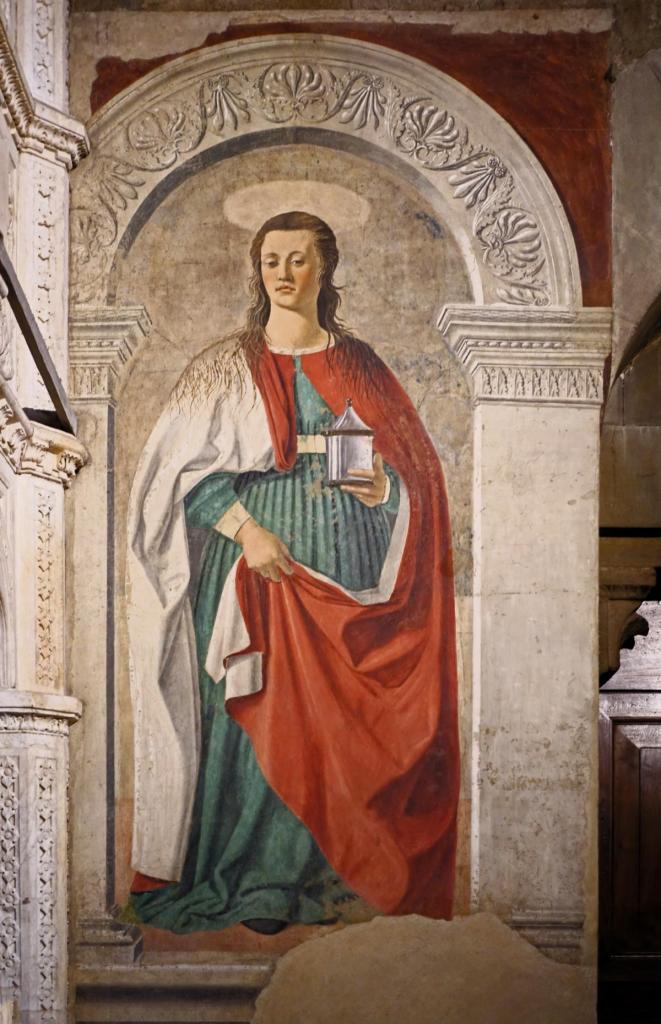 Arezzo: Dom Fresko "Magdalena" von Piero della Francesca (2025)