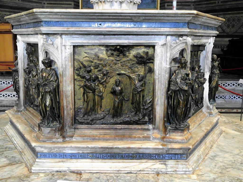 Siena: Baptisterium Taufbecken (2017)
