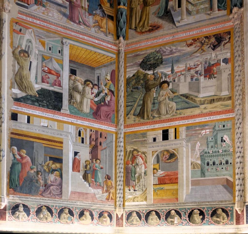 Montefalco: Franziskuskirche Hauptchorkapelle [Franziskuslegende von Benozzo Gozzoli] (2025)