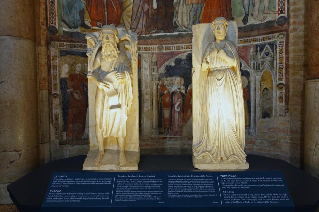 Parma: Baptisterium Allegorien von Frühling und Winter von B. Antelami (2025)