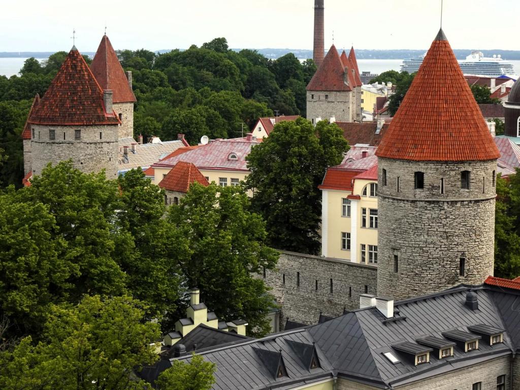 Reval [estn. Tallinn]: Blick vom Domberg nach Nordosten (2025)