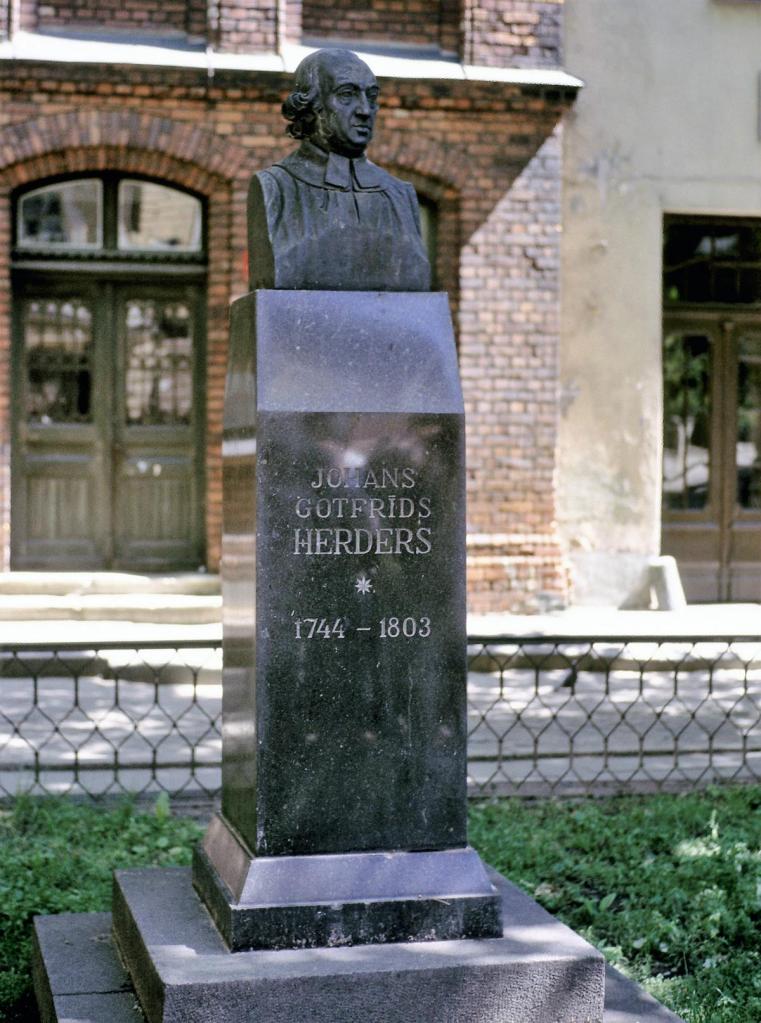 Riga: Büste von Johann Gottfried Herder (1986)
