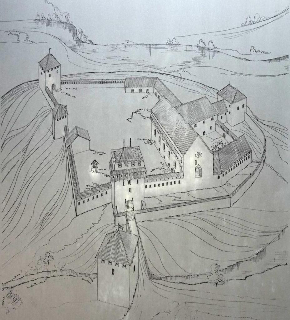 Segewold [lett. Sigulda]: Burg Rekonstruktionszeichnung (2025)