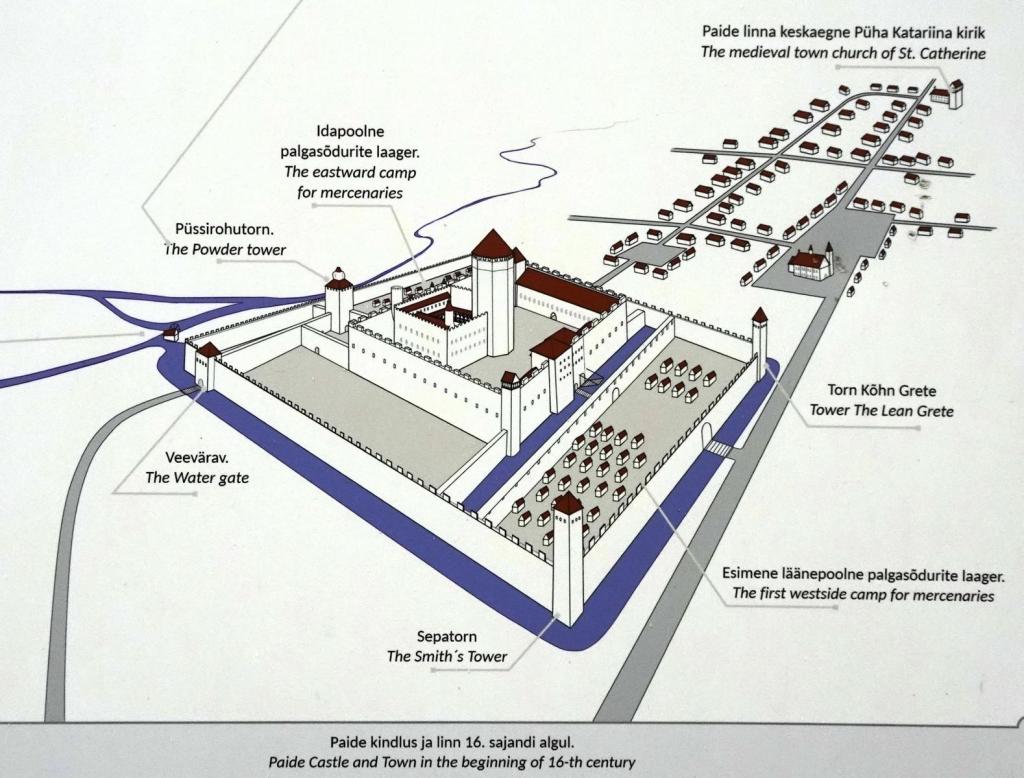 Weißenstein [estn. Paide]: Ordensburg Rekonstruktion Anfang 16. Jh. (2025)