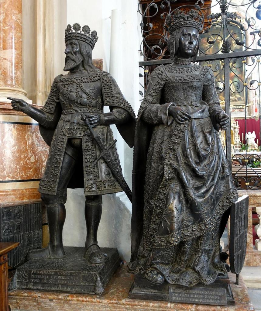 Innsbruck: Hofkirche Grabmal Kaiser Maximilians I. - Statuen von Ferdinand V. dem Katholischen und Johanna der Wahnsinnigen (2025)