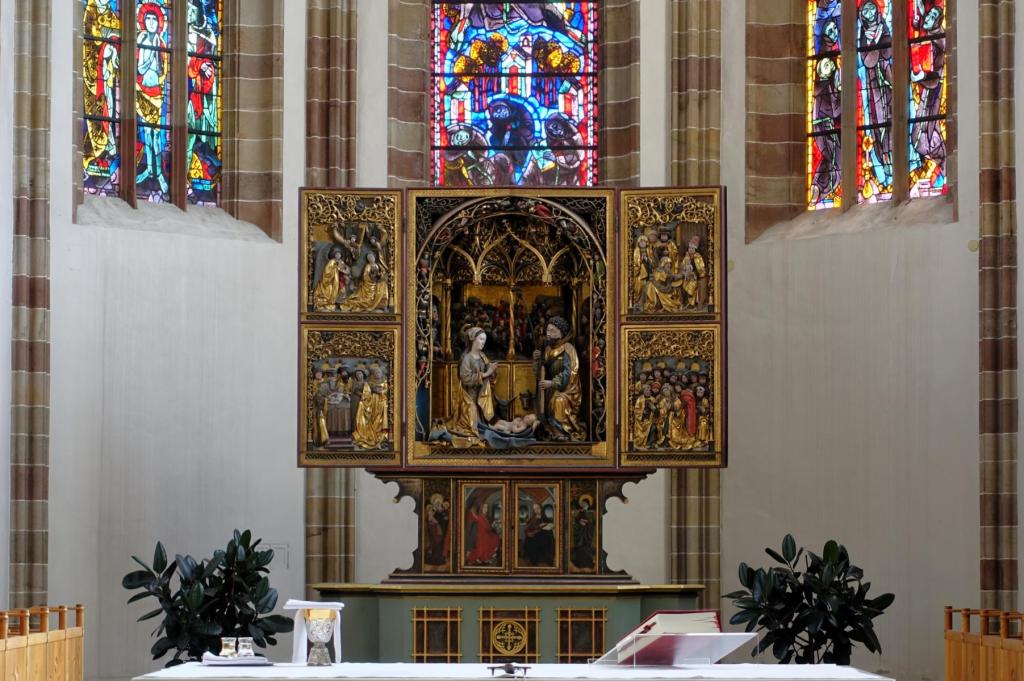 Bozen: Franziskanerkirche Krippenaltar von Hans Klocker (2025)