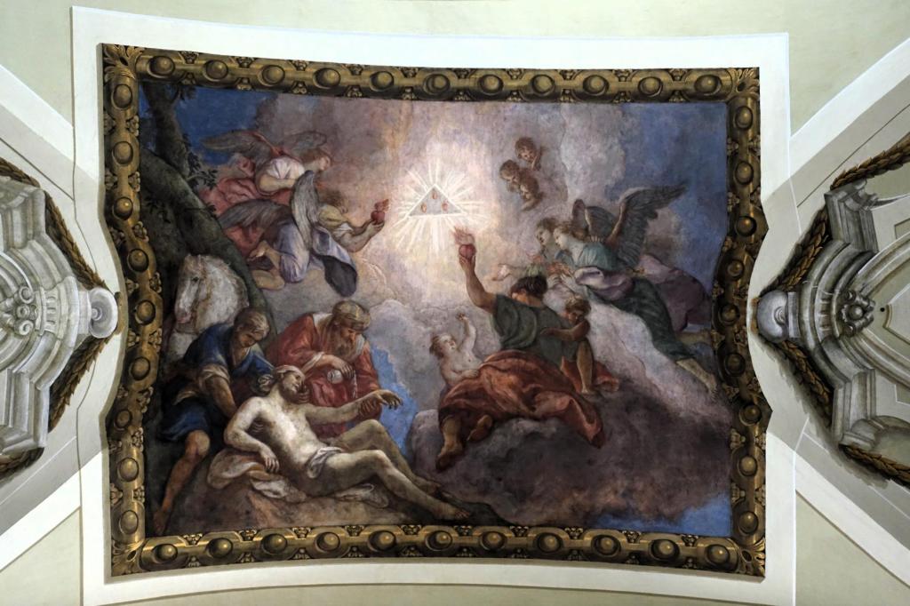 Krems: Pfarrkirche Gemälde "Hoffnung" von Kremserschmidt im Gewölbe (2024)