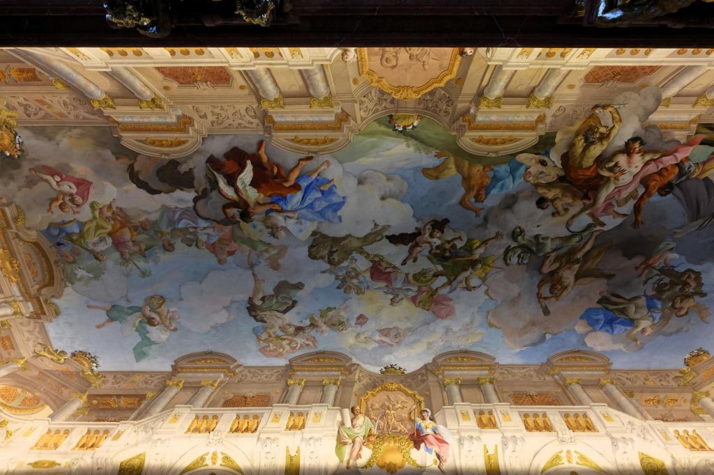 Melk: Stift Marmorsaal Decke (2024)