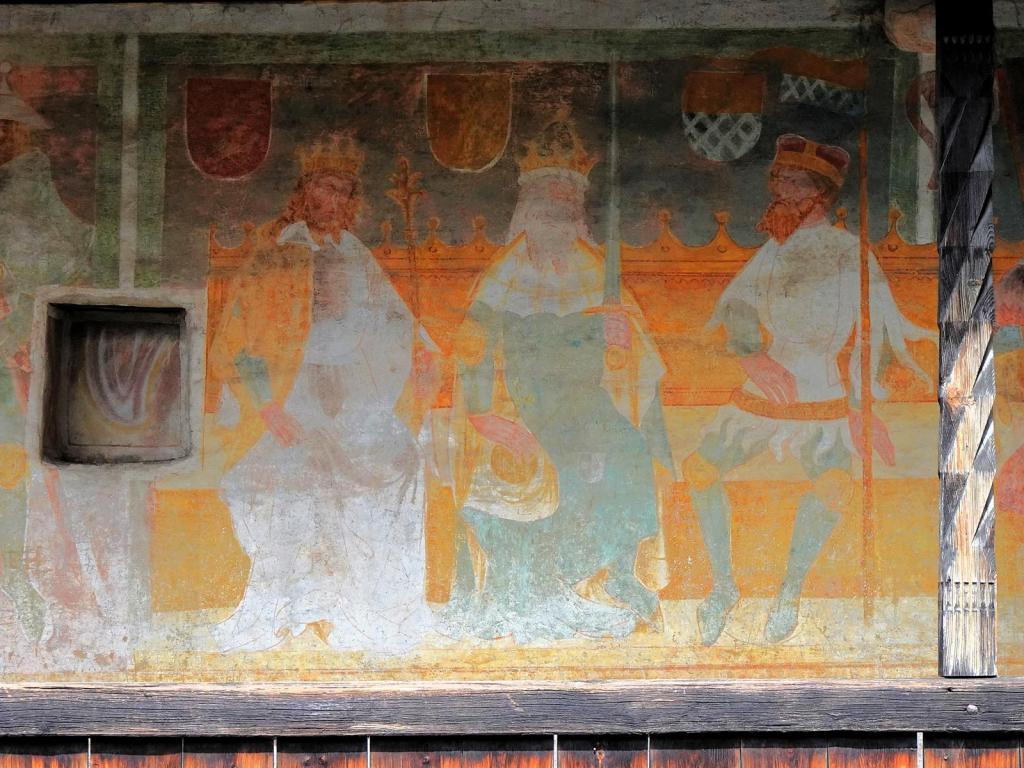 Burg Runkelstein: Galerie des Sommerhauses [christliche Könige Artus, Karl der Große, Gottfried von Bouillon] (2025)