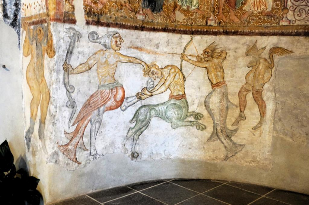 Tramin-Kastellaz: Jakobskirche Hauptschiff - Bestiarium in der Apsis (2025)