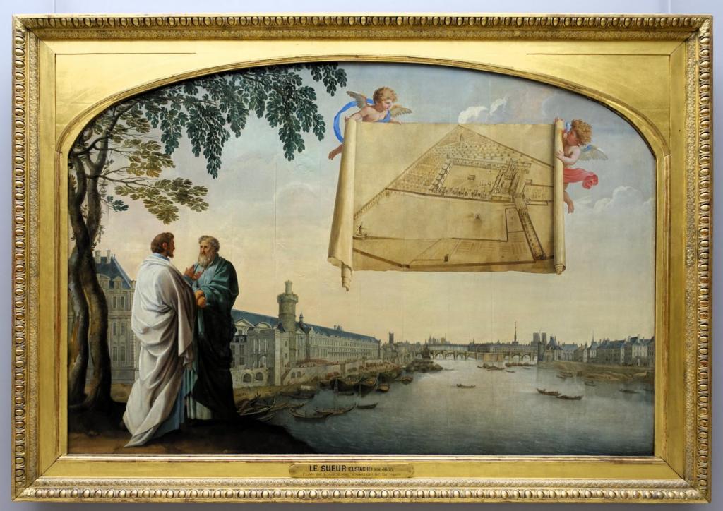 Paris: Louvre E. Le Sueur, Plan der Kartause von Paris, getragen von zwei Engeln (2026)