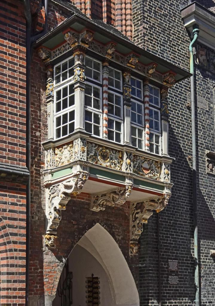 Lübeck: Rathaus [Ostseite] Erker (2026)