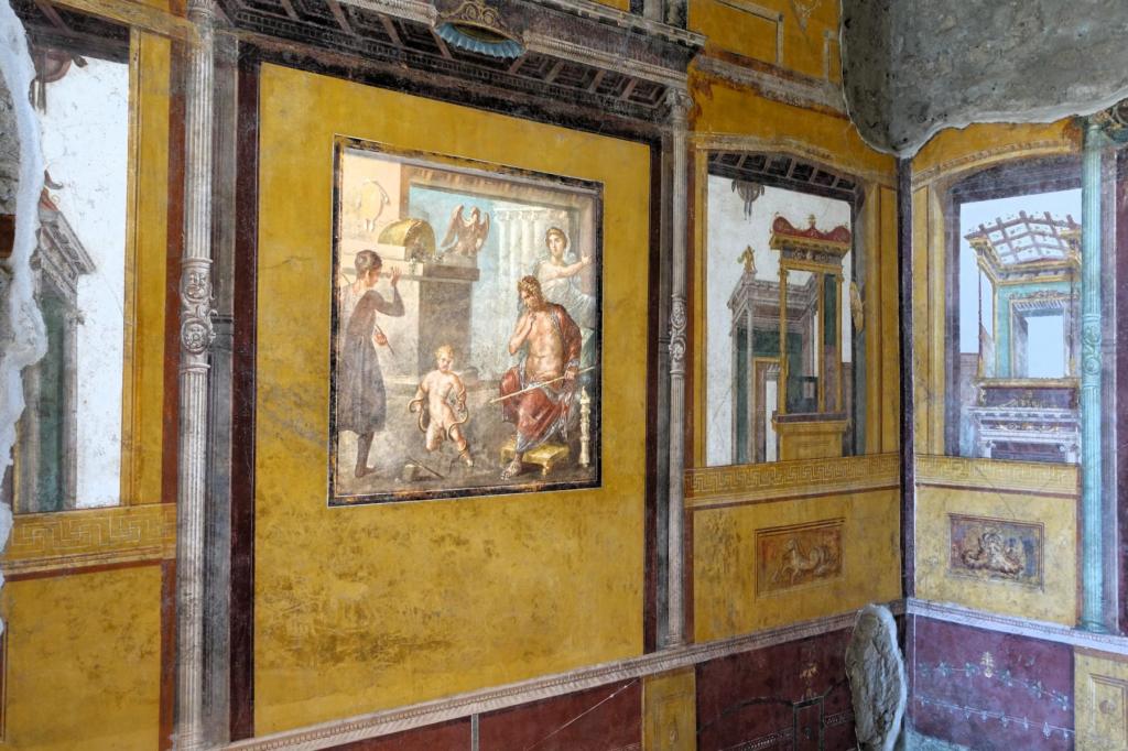 Pompeji: Haus der Vettier Pentheus-Zimmer = Triclinium [Mitte Herkules im Kampf mit den Schlangen] (2026)